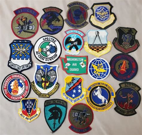 Lot Of 20 Vintage Air Force Usaf Patches Ssi Original Military Nos 74