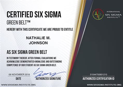 What Is Usd 49 Certified Six Sigma Green Belt Cssgb Certification