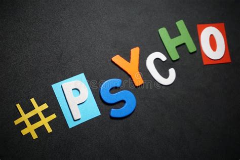 Word Psycho Made Of Wooden Letters Stock Image Image Of Keyword