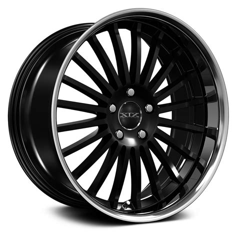 Xix Exotic X59 Wheels Gloss Black With Ss Lip Rims