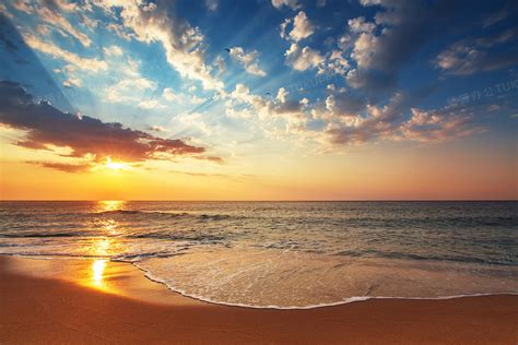 海边沙滩阳光背景背景图片素材免费下载熊猫办公