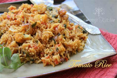 Tomato Rice Indian Food Recipes Ammaji Kitchen