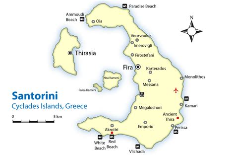 Spole N V B R Zd Raznit Prastar Asy Santorini Mapa V Rn P Edpoklad
