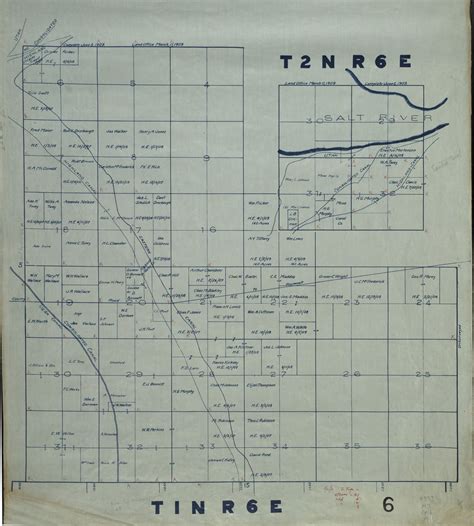 1911 Maricopa County, Arizona land ownership plat map T1N R6E and