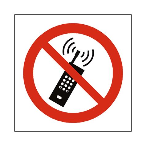 No Mobile Phone Symbol Sign Pvc Safety Signs