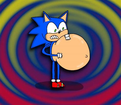 Sonic Belly Inflation By Nunext On Deviantart