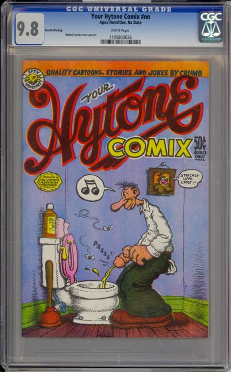 YOUR HYTONE COMICS 1 CGC 9 8 ADULT CONTENT 4TH PRINTING Carter