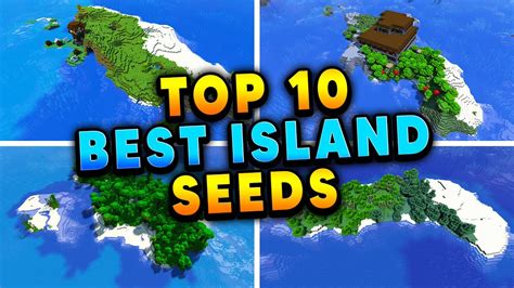 Top 10 Best Survival Island Seeds For Minecraft 118 Caves And Cliffs Youtube