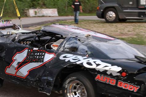 Watch Driver Walks Away From Scary Super Late Model Wreck Hot Rod