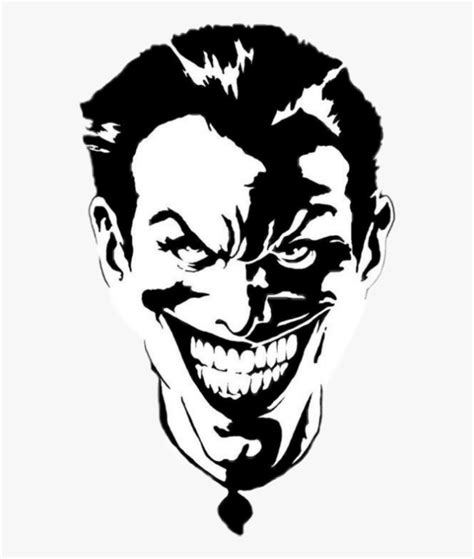 Batman Joker Clipart Black And White