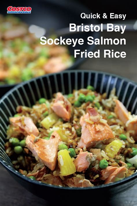 Bristol Bay Sockeye Salmon Fried Rice Salmon Fried Rice Dinner