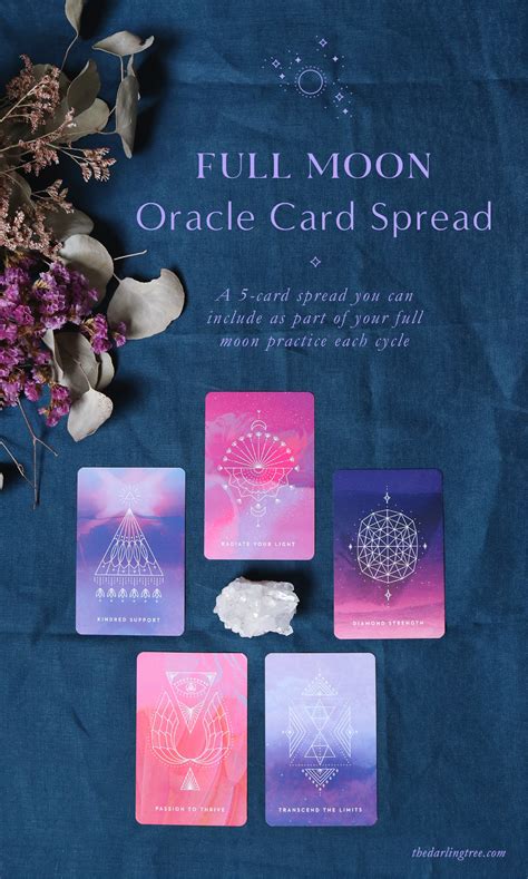 Moon Oracle Cards Moon Oracle Cards Etsy Lafunciondelmiocardio