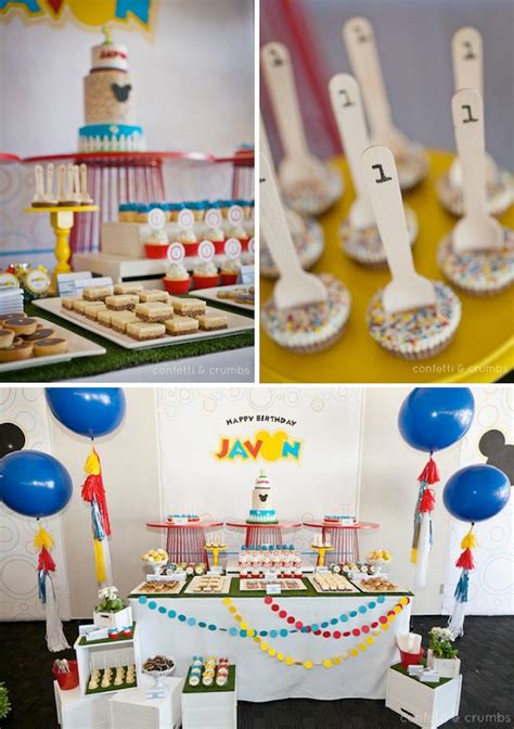 Karas Party Ideas Mickey Mouse 1st Birthday Boy Disney Party Planning