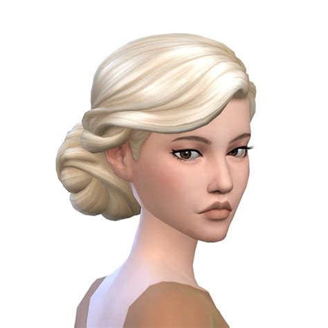Mod The Sims Sims 4 Glamour Updo Conversion