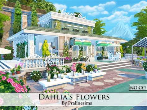 Dahlias Flowers Shop By Pralinesims At Tsr Sims 4 Updates