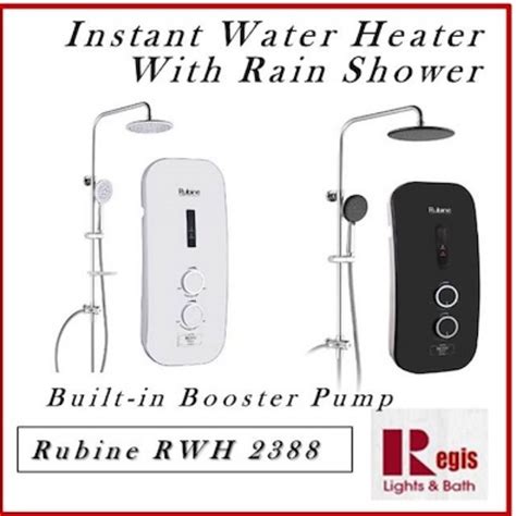 The best water heaters are capable of warming up your home and keeping things running smoothly. REGIS Rubine Model RWH-2388 INSTANT WATER HEATER WITH ...