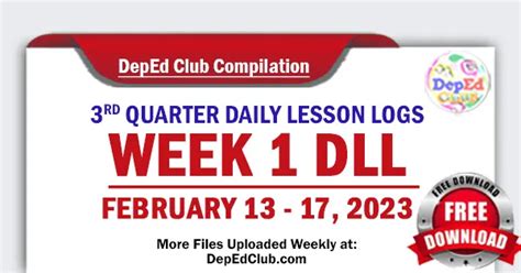 Week Rd Quarter Weekly Daily Lesson Logs The Deped Teachers Club