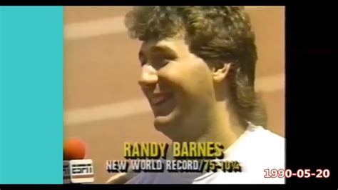 Randy Barnes Usa Shot Put World Record Outdoor Meters With