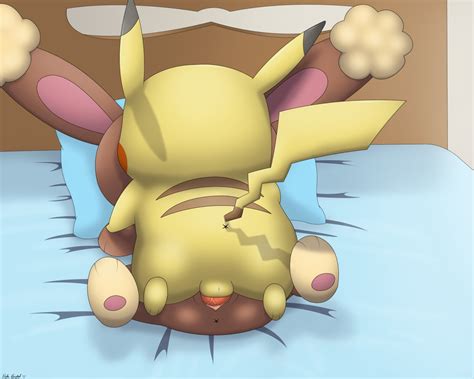 Rule 34 Bed Buneary Missionary Position Nintendo Pikachu Pokemon Rabbit Rodent Sex Tail