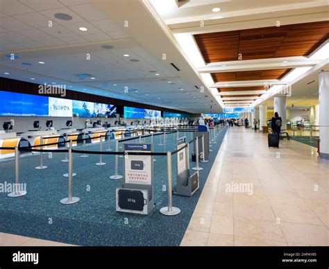 Interior Terminal Orlando International Airport Hi Res Stock