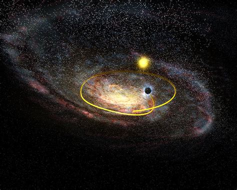 Black Hole Hurtling Across The Plane Of The Milky Way Esahubble