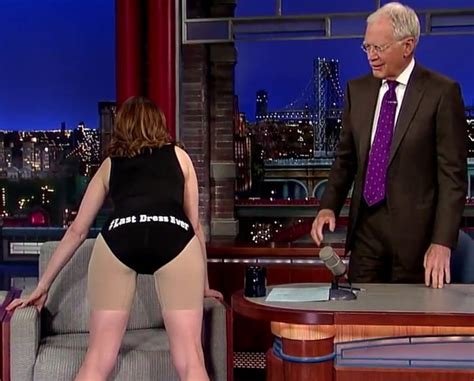 Tina Fey Strips Down To Spanx In Honor Of David Letterman