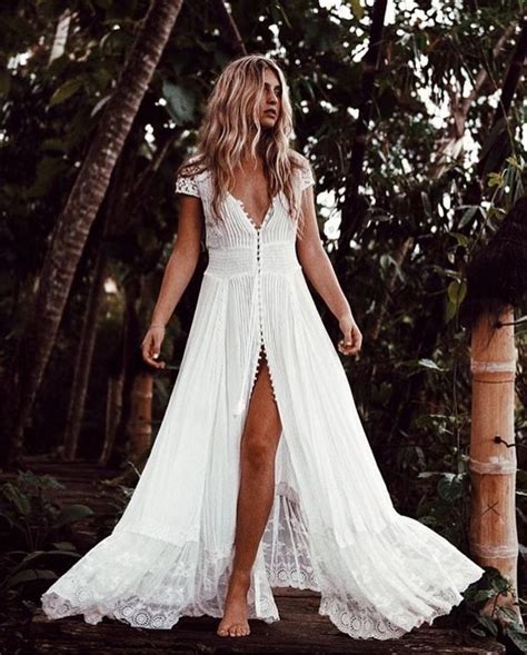 Best 25 Bohemian White Dress Ideas On Pinterest Beach Dresses Bohemian Lace Wedding Dress