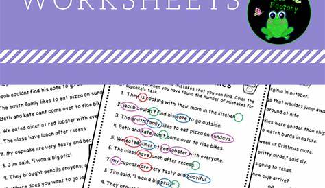 Editing Worksheets Proofreading Worksheets - Thekidsworksheet