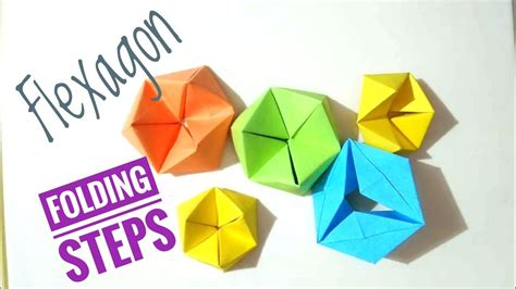 Easy Origami 3D Flexagon Moving Flexagon 3D Craft Folding Steps And