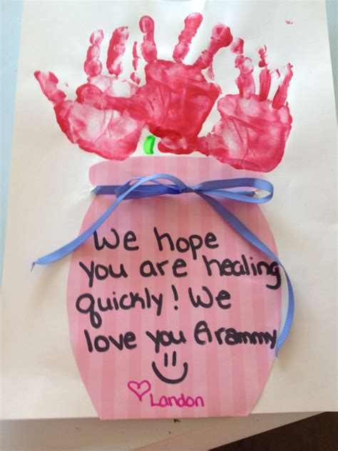 The gohenry debit card is the best personalized card for kids from age 6 to 18 because it lets your children choose their own personalized card from a set of designs gohenry provides. Get well card for our Grammy - handprint flowers in a case | Thanksgiving crafts for toddlers ...