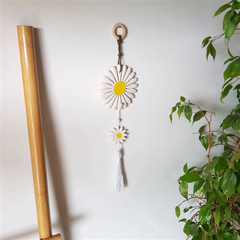 Daisy Wall Hanging Flower Wall Decor For Bedroom Chamomile Etsy