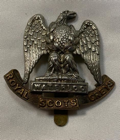 Ww2 Royal Scots Greys Cap Badge