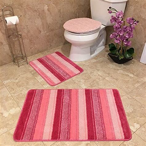 Stars and moons bathroom set. 3-PIECE BATHROOM RUG SETS | Anti-Bacterial Rubber Back Non ...