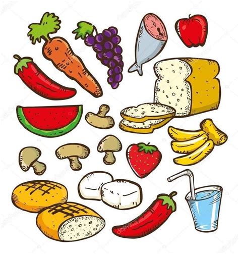 Pin De Contdeteresa En Alimentos Dibus Alimentos Saludables Doodle