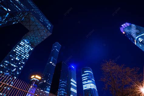 Beijing Landmark Night China World Trade Center Cbd Buildings Outdoor