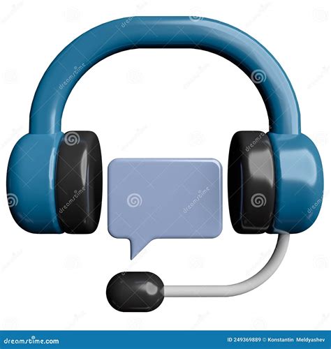 Headset 3d Icon Render Illustration Stock Illustration Illustration