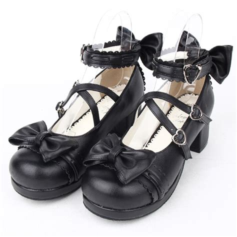 Female Spring Autumn Anime Lolita Shoes Handmade Leather Princess Women