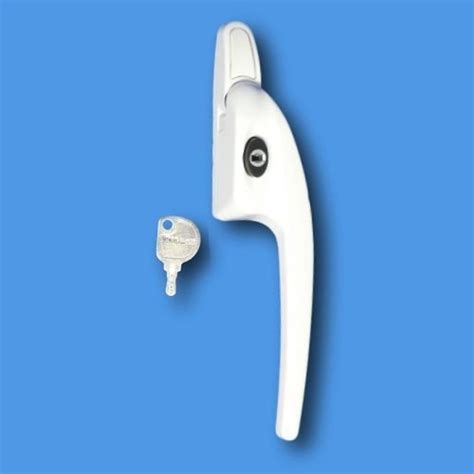 White Titon Compact Espag Upvc Window Handles For Use With Blinds