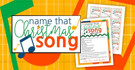 Songs are all about numbers. Name That Christmas Song Game - Sunshine And Rainy Days