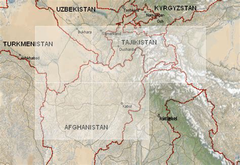 Topographic Map Of Afghanistan Download Afghanistan Topographic Maps