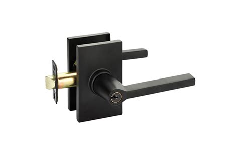 Emtek Helios Key In Lever Lockset With Modern Rectangular Rosette 5123hlo