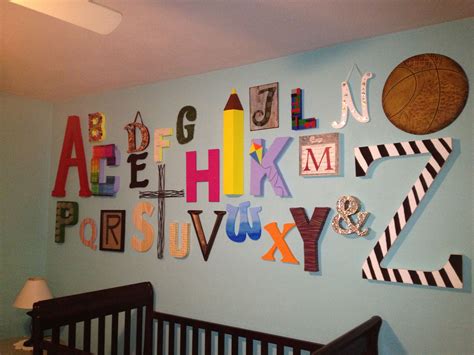 Alphabet Wall Alphabet Wall Kid Spaces Playroom