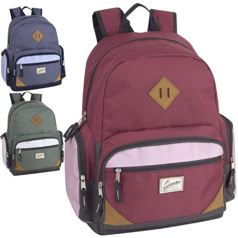 24 Wholesale 19 Inch Duo Compartment Backpack With Laptop Sleeve 3