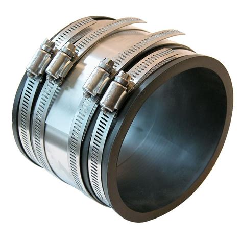 Fernco 4 In Flexible Pvc Shielded Coupling Fittings And Connectors P1056