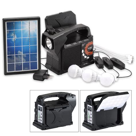 Solar Box 9 In 1 Solar Powered Emergencycamping Kit