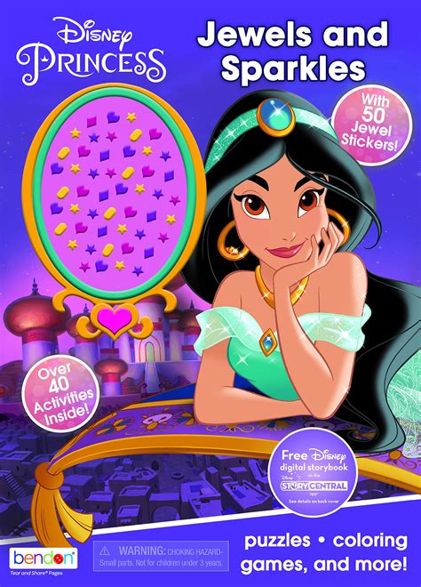 Buy Disney Princessdisney Princess Jasmine Activity Book With Jewel Stickers 45574 Bendon