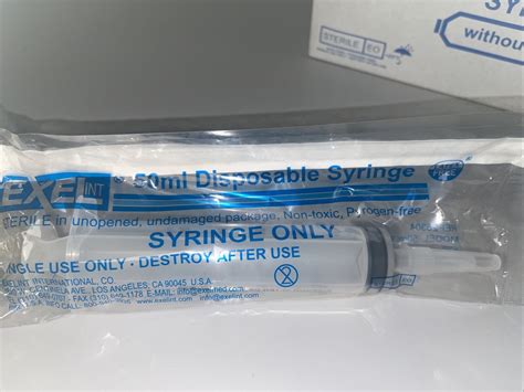 50 Ml To 60 Ml Disposable Catheter Tip Syringe With Covers 5 Pack By