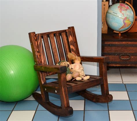 Childs Wooden Rocking Chair Thg Design