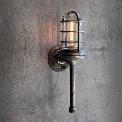 Torch Wall Mount Light Industrial Cage Wall Sconce