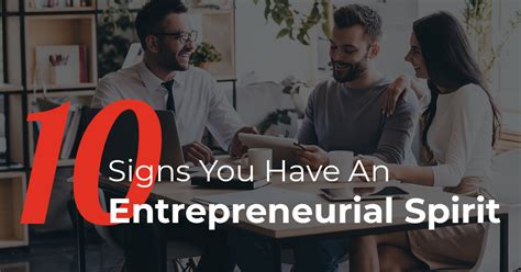 10 Signs You Have An Entrepreneurial Spirit